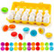 JoyGrow Matching Eggs Color&Shape Recognition Sorter Puzzle Skills Educational Toys for Kids and Toddler to Learn Color and Shape (Shape)