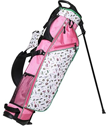 Glove It Sunday Golftasche für Damen – Superleichte Golftasche mit Ständer, 4-Wege-Trennwand, 3 leicht zugängliche Taschen, praktisch und zugänglich (neun & Wein)