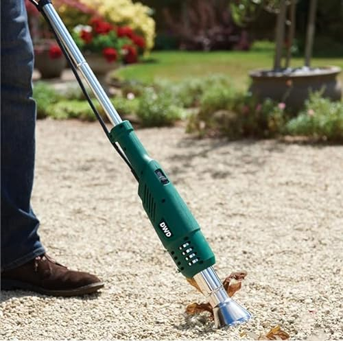DWD® Electric Garden Weed Burner Wand- 2000W 2 Heat Settings up to 600°c - 2 Nozzles Extension Handle - No Gas Chemical Free 100% Safe BBQ Charcoal Lighter Garden, Patio, Driveway Weeding Tool Torch