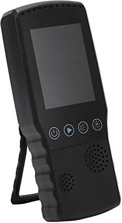Geigerzähler Nuklearstrahlungsdetektor, LCD-Display tragbare Handheld EMF Meter, professionelle hohe Genauigkeit Beta Gamma X Y Ray Daten Tester Dosimeter für Outdoor (Schwarz)