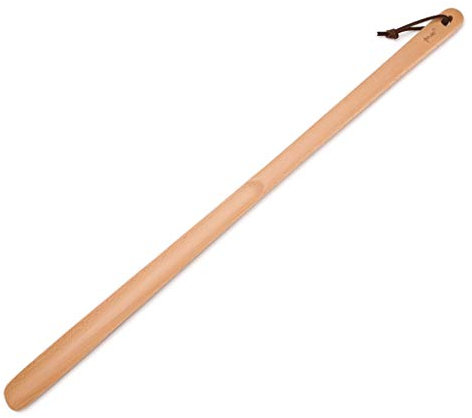 XCC Chausse-Pied en Bois Massif 60 / 75cm et Chausse-Pied créatif en Bois à Long Manche (Color : Wood Color, Size : 75cm)