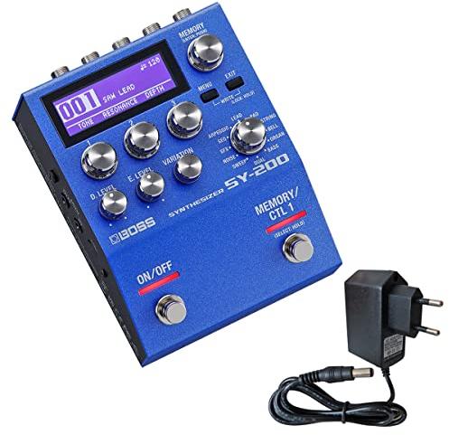 Boss SY-200 Synthesizer Effektgerät für Gitarre und Bass + keepdrum Netzteil 9v
