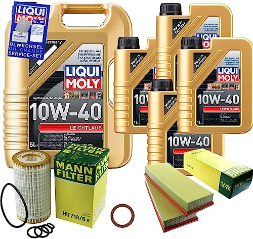 EISENFELS Inspektionspaket Wartungspaket Filterset mit 9 L Motoröl 10W-40 Ölfilter Luftfilter Dichtring