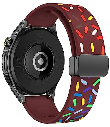 KUWAI Armband für Huawei Watch GT3 SE/GT3 46mm Armband, Weiches Silikon Magnetisch Armbänder mit Huawei Watch GT3 46mm/GT3 SE Armband für Herren Damen Armband mit Huawei Watch GT3 SE/GT3 46mm (B)