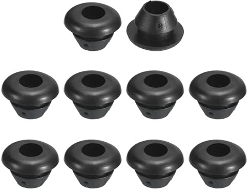 QUARKZMAN 70pz Passacavo 5mm ID 8mm Guarnizione per Cavi Passacavo in Gomma Gommini Passacavo Elettrico per Firewall Guarnizione per Cablaggio Elettrico, Nero