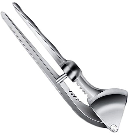 Alipis Knoblauchpresse Aus Aluminiumlegierung Knoblauchzerkleinerer Mit Doppelhebel Küchenwerkzeug Zum Von Knoblauch