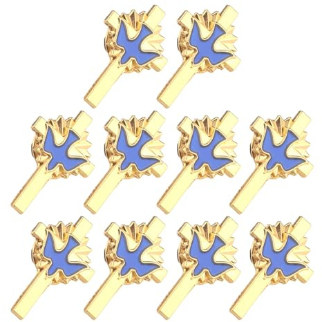 YUPEIUKLI Elegante Anstecknadel mit Taubenkreuzen, einzigartige Brosche mit Taubenkreuzen, Schmuck, individuelle Anstecknadel für den täglichen Gebrauch