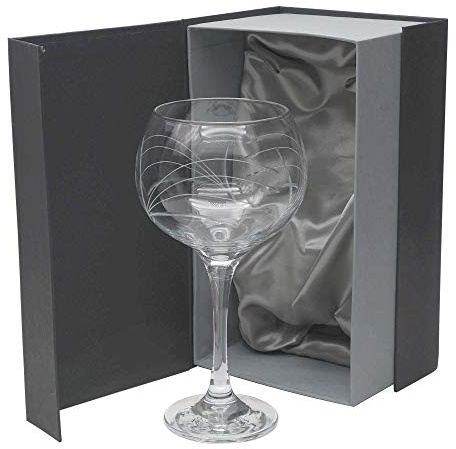 Gala&K | Set de 1 copa de cristal para gin tonic | Tallada a mano | Colección COMBY.