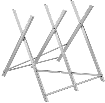 VEVOR Chevalet de Sciage, Capacité de Charge 149,7 kg, Tréteau de Sciage Pliable, avec Pieds Robustes, Structure Dentelée Alignée Antidérapante, Outil pour Menuiserie, Menuisiers, Bricoleurs de Bois