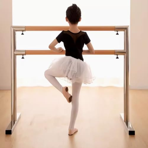 Tragbare Ballettstange, freistehend, doppelte Ballettstange, Tanzstange mit rutschfesten Füßen, Dehnstange, Ballettausrüstung für Erwachsene und Kinder, Ballettstange für das Heimtraining (L