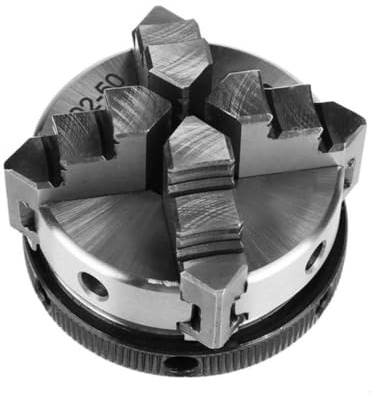 BlissfulAbode Portabrocas de torno autocentrante compatible con K0250 de 4 mandíbulas para proyectos de torneado de madera
