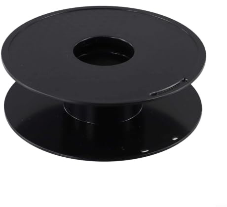 Empty Cable Reel, Wire Wrap Spool Drum For Christmas Lights, Rope Leads, Cables, Filament, Quality ABS Plastic, 200mm Diameter, Black, Professional Storage