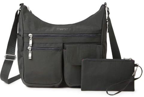 Baggallini Everywhere Travel Crossbody Bag, Charcoal, One Size