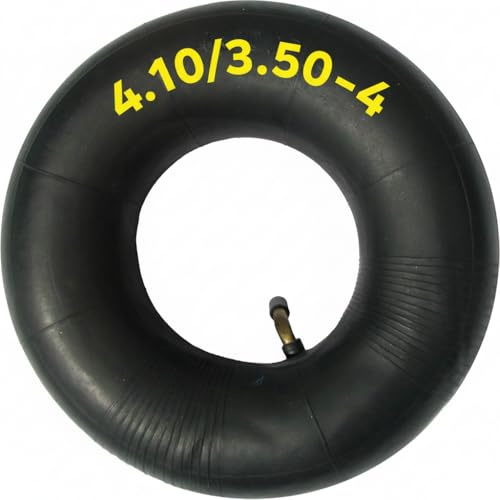 Potreba Inner Tube 4.10/3.50-4 with TR87 Valve – Heavy Duty Butyl for Wheel Barrow, Garden Trolley, Sack Truck, Hand Cart, Lawn Mower – Fits 10 Pneumatic Tyre with 4 Rim – Replacement Innertube | Compatible 3.00-4 – Sack, Mower, Trolley, 10 Inches