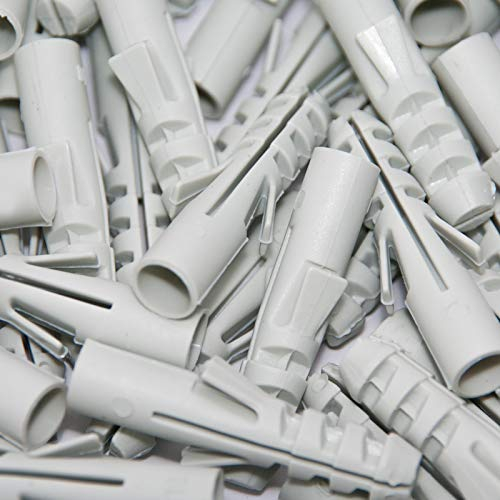 100 Spreizdübel Ø 6mm, Flossendübel, Dübel aus Nylon für Holzschrauben oder Spanplattenschrauben