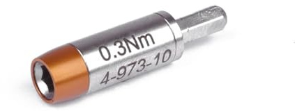 BERNSTEIN TORQUEline Drehmoment-Adapter 0.3 Nm Für C4 Bits (4 Mm Sechskant) | Spannwerkzeug für Bits und Haltewerkzeuge | Legierter Stahl | Präzise für min. 20.000 Klicks