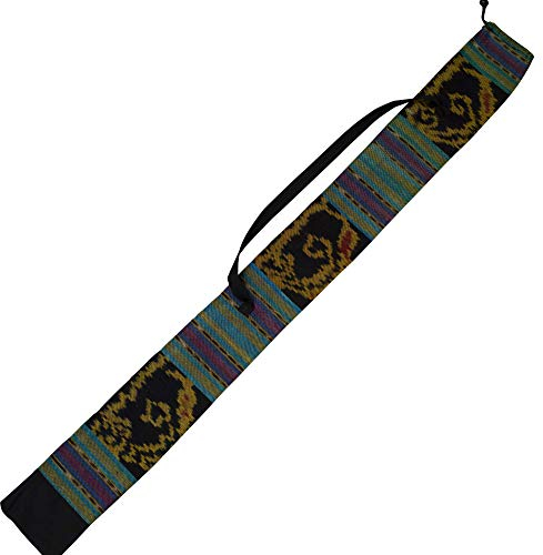 Australian Treasures - DIDGERIDOO TASCHE 125 cm - Didgeridoo Tasche aus Ikat-Stoff. Glocke Ø 8 cm. Inklusive Tragegurt
