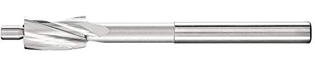 PFERD Avellanador plano HSS con pivotes de guía, diámetro de 8,0 mm, diámetro del vástago de 5 mm, DIN 373, para agujeros de núcleo roscado