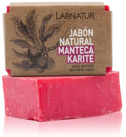 Labnatur Jabón Natural de Karité – Vegano y Artesanal con Manteca de Karité y Oliva – Nutre, Hidrata y Regenera – Protector y Suavizante – Hecho en España – 100g