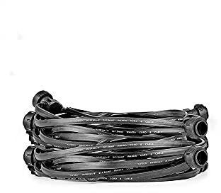 NCC-Licht Illu Lichterkette Komplettset 10m mit 10 E27 Fassungen schwarz LED Birne bunt 3W 240lm