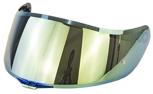 Aumotop Helmvisier Agv K5 K1 K3 SV Visier Helm Visier 26×13.5cm Farbbeschichtung Anti-UV-Fog-Scratch AGV Visier, Einfach zu Abnehmbar Installieren, Flexibel Nach Oben und Unten zu Klappen