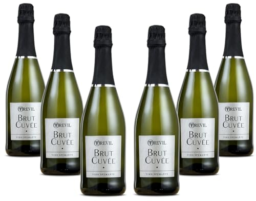 TREVIL | Spumante Brut, Confezione da 6 Bottiglie da 750 ml