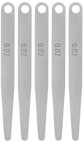 QUARKZMAN 5pz Sensore Calibro 0.02mm Spessore Calibro 65MN Acciaio Metrico Divario Misurazione Strumento Singola Lama