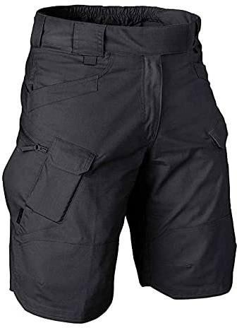 Short Homme Multipoches Cargo Bermuda De Travail Respirant Avec Ceinture Élastique - Pantacourt D'été
