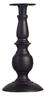 HEXEH Kerzenhalterhalter Schwarze Säule Kerzenhalter, dekorative Kerzenstick for Tisch -Kerzenlicht -Abendessen, Retro -Kerzenständer for Hausmantelkamin Dekorationen Kandelaber (Color : B)
