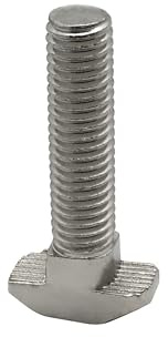 KLAK 40 - Edelstahl Hammerkopfschraube T-Schraube M8 40mm Nut 8 Aluprofil 40-er 10 Stück