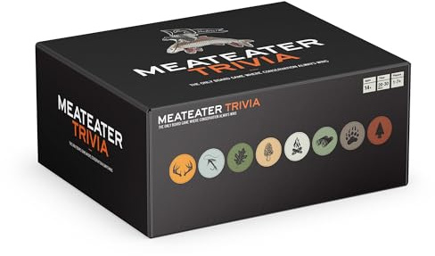 MeatEater Trivia Board Game - Hunting, Fishing & Outdoor Knowledge Quiz Game with 800 Questions Great for Family Game Night, Barbeques & Parties