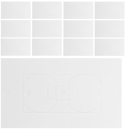 Homoyoyo 50pcs Wall Plate Insulation Gasket Replacement Outlet Insulation Pads Socket Foam Insert Light Sw-itch Insulation Electrical Outlet Covers