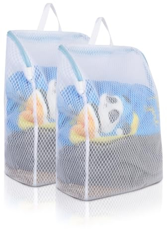 Guittly Wäschenetz für Waschmaschine 2 Stück, 50x40x14cm Wäschesack Wäschebeutel mit Reißverschluss, Wäschebeutel Wiederverwendbar für Unterwäsche, Blusen, BHs Babykleidung Usw