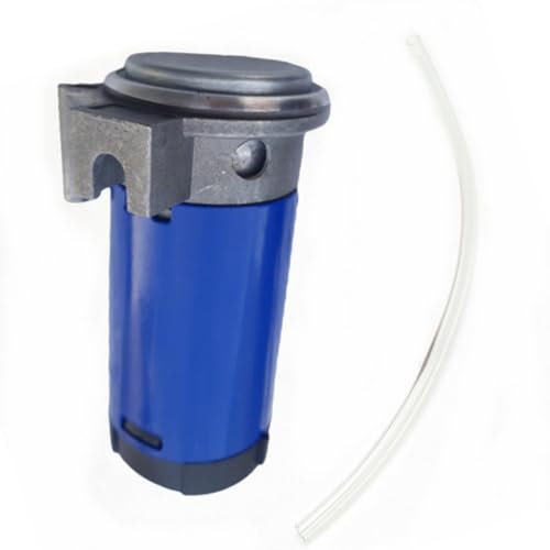 YIYIDA 12V Blue Universal Fit Car Air Pump Compressor Horn Kit with Chrome Plated Air Horn for Truck, Watercraft