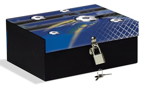 Mareli Box mit Schloss 18,5 x 14 x 7,5 cm, ideal zum Aufbewahren von Geheimnissen, Schmuck und Figuren