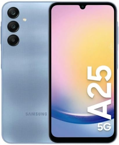 Samsung Galaxy A25 5G, Smartphone Android 14, Display Super AMOLED 6.5 FHD+, 6GB RAM, 128GB, memoria interna espandibile fino a 1TB, Batteria 5.000 mAh, Blue [Versione Italiana] (Ricondizionato)