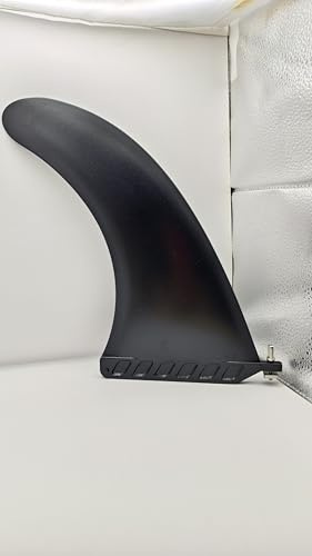 Anfyko Aileron de planche à pagaie de 12,7 cm, 20,3 cm, 22,9 cm, 25,4 cm, 30,5 cm, renforcé en fibre de verre, installation sans outil, aileron central unique pour la plupart des SUP gonflables