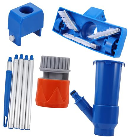 FUNOMOCYA Herramientas De Limpieza De Piscinas Conjunto De Aspiradora Portátil y Cepillo De Suministros para Piscinas Herramienta De Limpieza para Exteriores