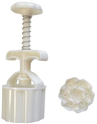 Stampo per dolci a forma di fiore, strumento per pasticceria, pressa a mano, per biscotti, dessert, strumento di cottura per festival di metà autunno, facile da usare