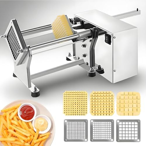 Coupe-Frites Avec Lame de 6/9/13 Mm for Pomme de Terres,Coupe Pomme de Terre Frites Automatique,électrique Chiqueteuse Pommes Terre,Pour Les Pommes de Terre,L'oignon