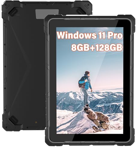 OuuOee Industrie- und Outdoor-Tablet PC 10,1 Zoll Windows 11 Pro, N150 Robust-Tablet, 8GB RAM 128GB ROM, 8000mAh, 4G LTE SIM & GPS, HDMI/Type-C/RS232