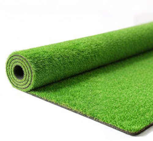 ZKBDBWTR Gazon Synthetique Exterieur, Tapis de Gazon Synthétique, Revêtement de Sol en Gazon Artificiel, Pelouse Synthétique pour Chiens, pour Terrasse, Pelouse(1 * 20m/3.2 * 65.6ft)
