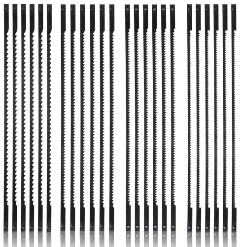 24-delat set med rullsågblad med stift, 127 mm kolstål 10/15/18/24 tänder, standard precisionssågblad lämpliga för sågning av trä, metall och plast
