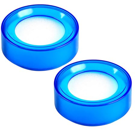 Abaodam Esponja Humedecedora para Dedos Transparente Azul 2 Piezas, Herramienta de Conteo Oficina y Banca, Absorción Rápida para Clasificar Papel y Manipulación de Dinero