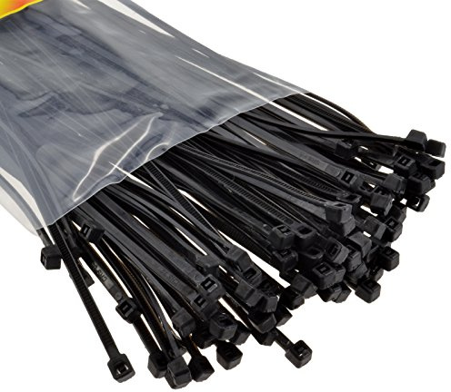kenable Cable Ties Black Nylon 66 UL Approved Zip Ties 200mm x 2.5mm [100 Pack]