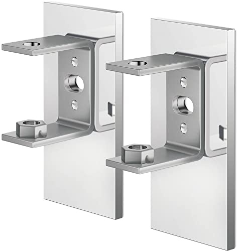 ZACK 40041 LINEA Wandhalterungen für Klebemontage, Set/2, Edelstahl hochglänzend