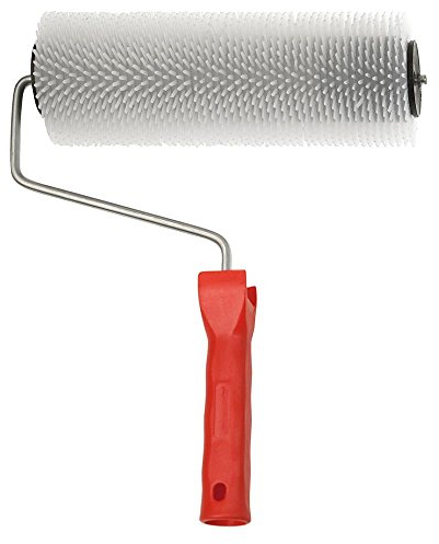 Entlüftungsroller Entlüftungsrolle mit Kunststoffwalze 23cm mit Kunststoffwalze 75 mm Durchmesser mit 14 mm langen Stacheln mit Bügel