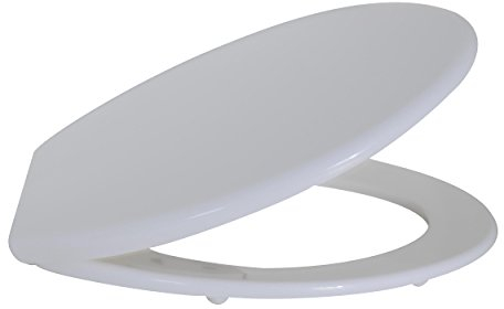 MSV WC-Sitz, Weiß, White, 46 x 37 x 1 cm