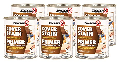 Rust-Oleum 3504 Zinsser Cover Stain Oil Based Primer, White, 6 Can of Paint