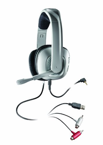 Plantronics X40 GameCom XBox 360 Corded Stereo Headset - White